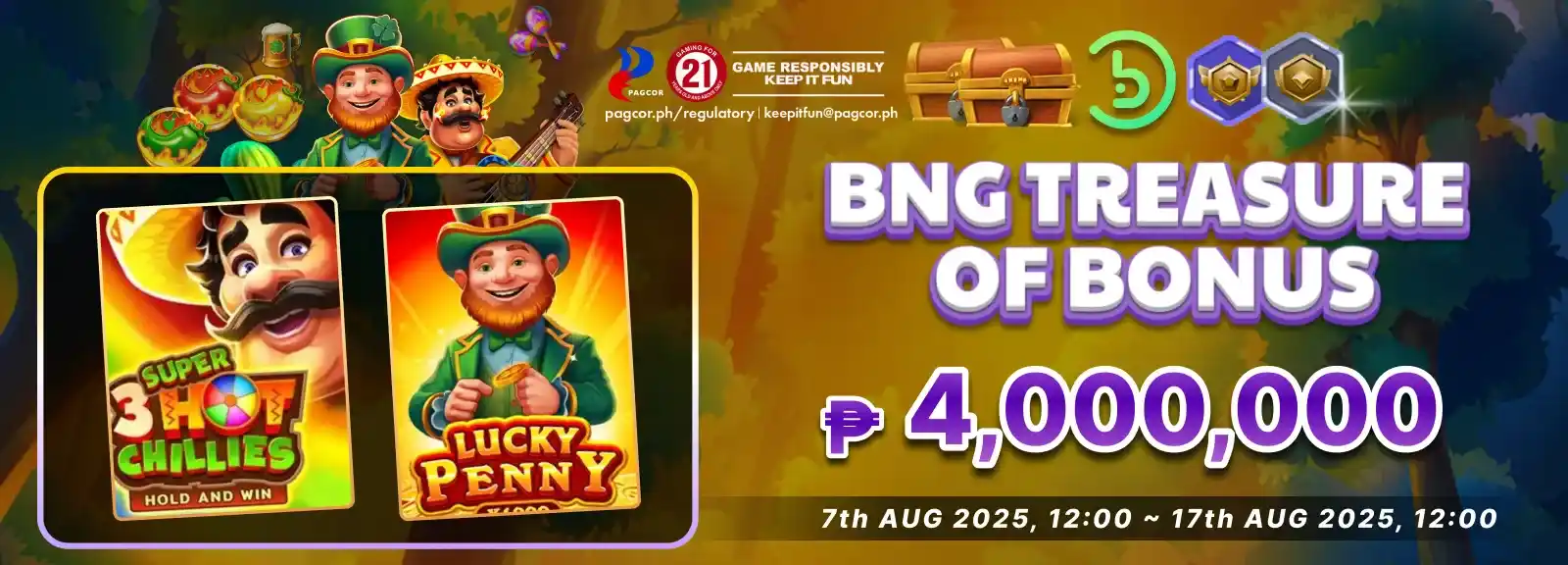 BNG TREASURE OF BONUS P4,000,000