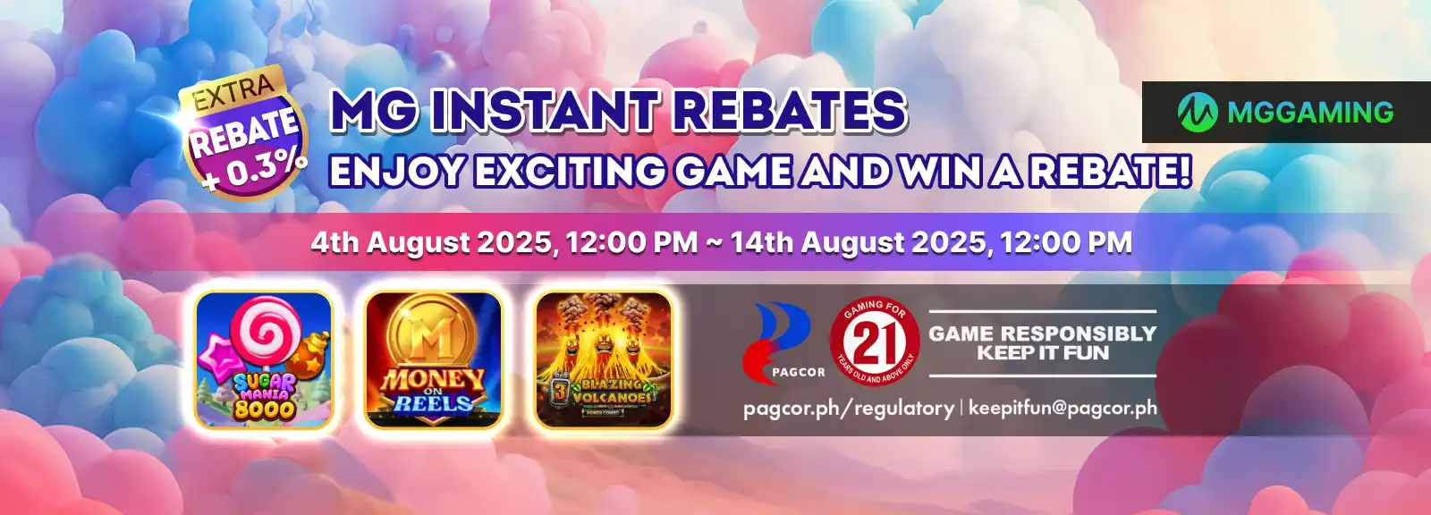 MG INSTANT REBATES - ENJOY AN EXCITING GAME AND WIN A REBATE!